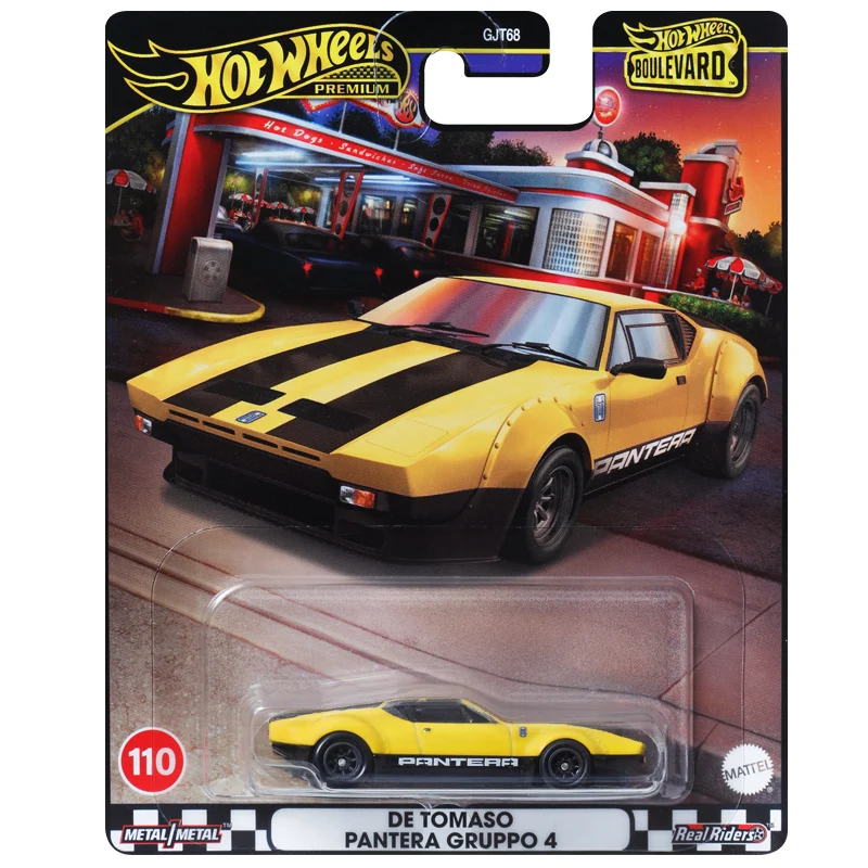 2024 Hot Wheels Premium Boulevard 22 #106-110 Mazda 323 GTR Meyers Ford Transit Supervan Tomaso Pantera 1/64 Car Model Toy GJT68