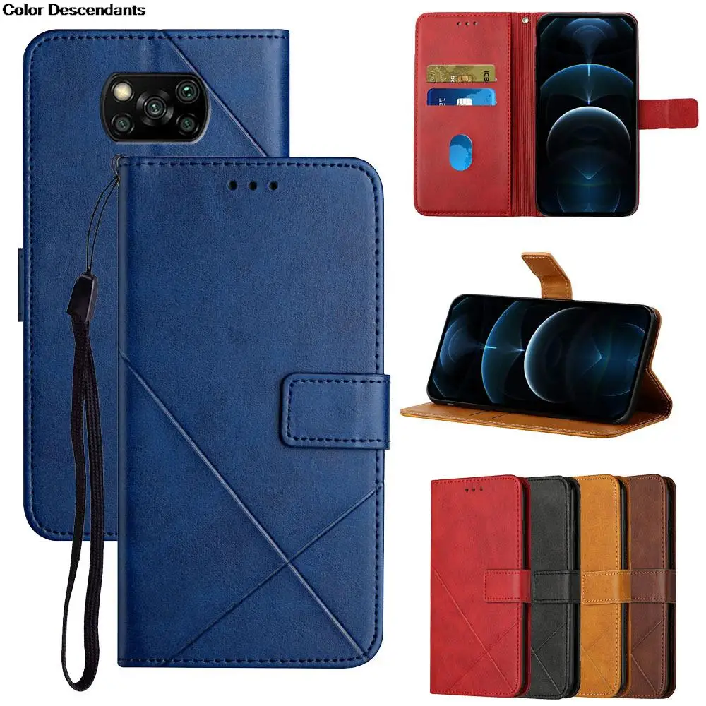 Чехол для телефона Xiaomi Mi 10 10T 11 Lite Pro POCO X3 NFC M3 Pro 5G Redmi 5 5A Plus, откидной кошелек, держатель, кожаный чехол-книжка для карт