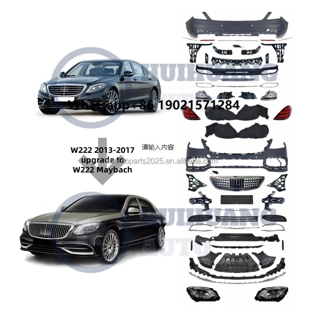 

Hot Selling Bumpers BodyKit for Mercedes Benz S Class W222 2014-2017 Facelif to Style