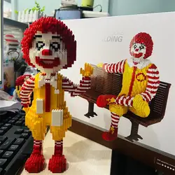 Cute Mini Building Blocks Joker Cartoon Figures Bricks Clown Collection Brinquedos Birthday Gifts Decompression Toys 8833