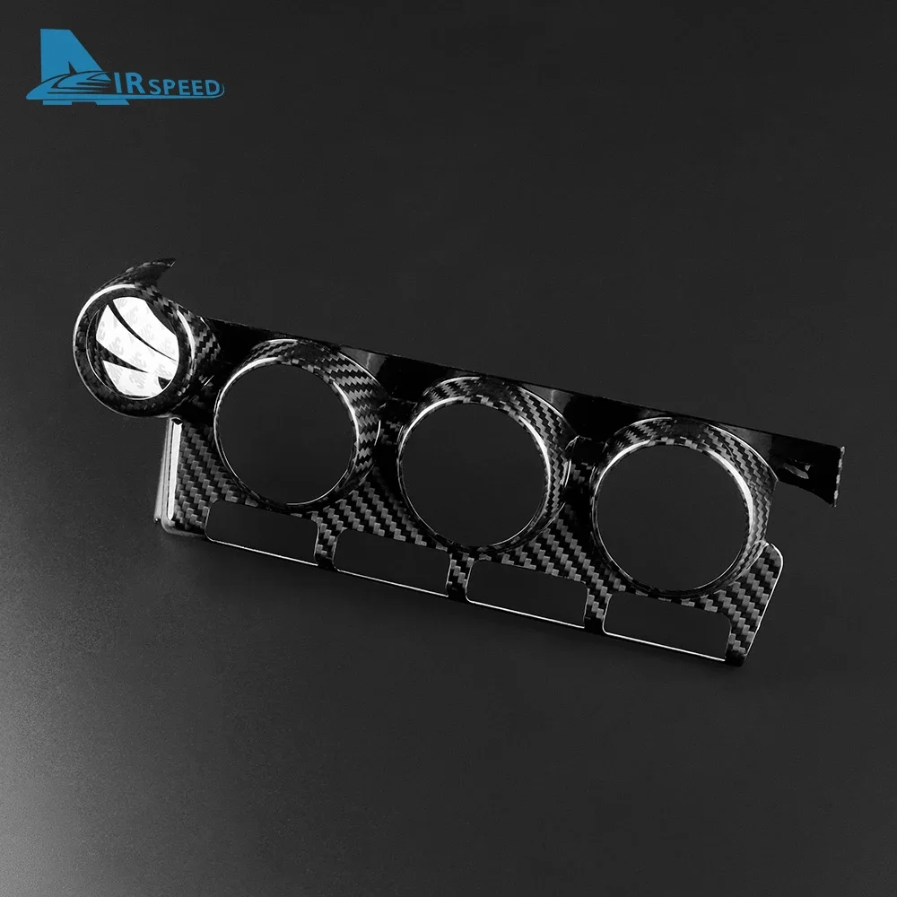 Real Hard Carbon Fiber Cover For Subaru BRZ Toyota GR86 2021 2022 2023 2024 2025 LHD Car Air Conditioning Control Panel Sticker - Image 5