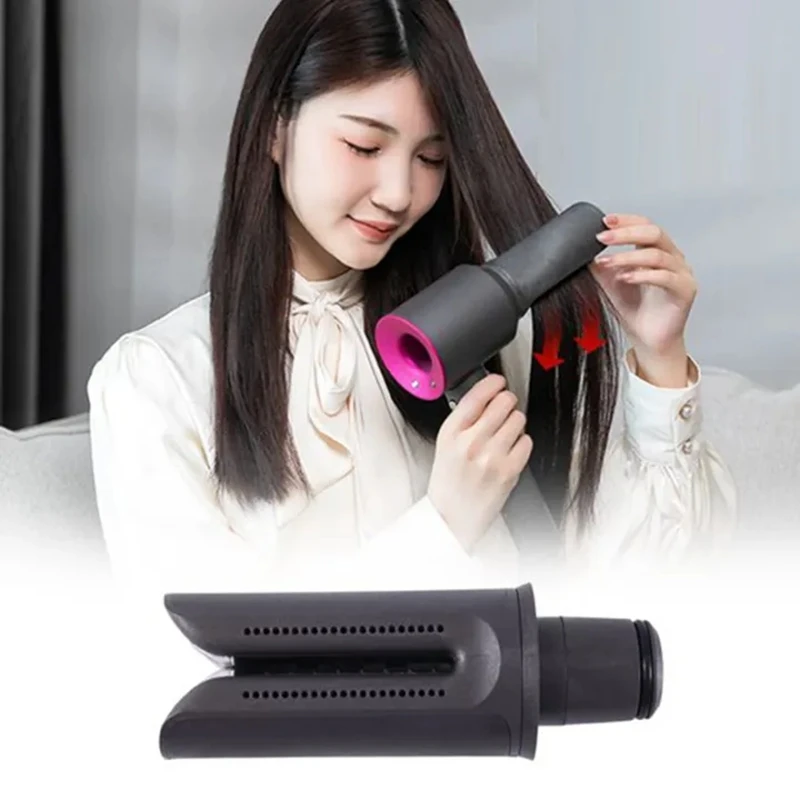 hair dryer straight nozzleFor Straight Nozzle Attachment Hair Dryer Hair Styling Plate Clip Straightening