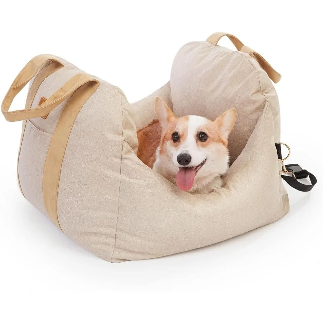 Pet Car, Portable Pet Bed, Comfortable Riding Seat, Detachable and Washable, Suitable for All Seasons, Carry Backpack When Going