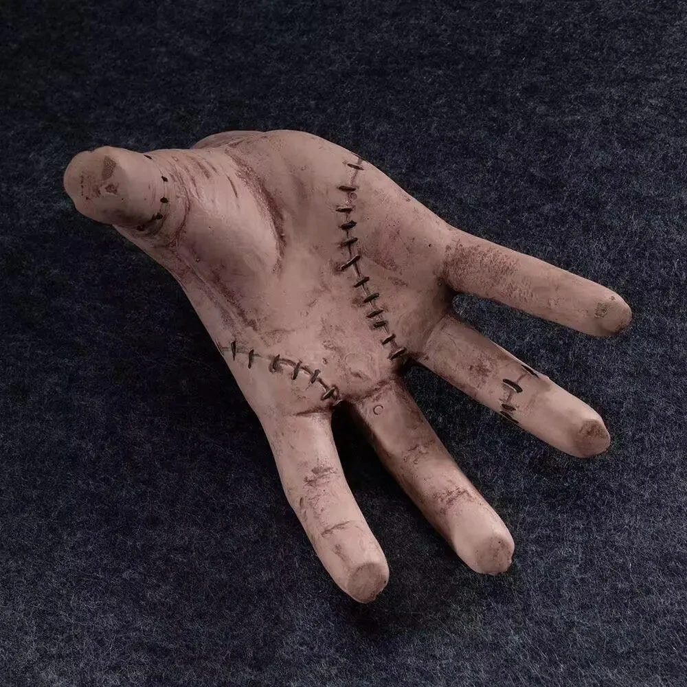 Horror for Wednesday Thing Hand From Addams Family Cosplay Latex Figurine Home Decor Desktop Crafts Halloween Party Costume Prop