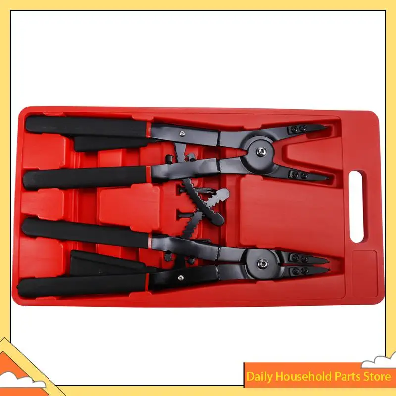 Retainer Pliers Circlip Pliers Inner Buckle Pliers Replaceable Fixed Ring Pliers Auto Protection Pliers HOT!