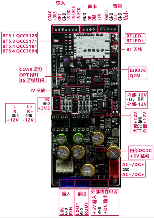 amplificateur-double-parallele-es9038-bluetooth-54-qcc5181-avec-decodage-wav-via-cle-usb-et-controle-par-application-ldac