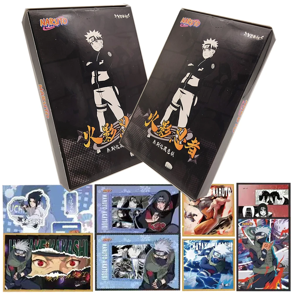 Naruto Collection Cards Fans' Favorite Popular Characters Hatake Kakashi Uchiha Sasuke High Quality Color Paper Cards Fun Toys