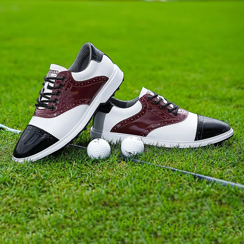 Nowe męskie buty golfowe Trawa Antypoślizgowe buty treningowe do gry w golfa Klasyczne modne buty Lefu Outdoor Sports Buty turystyczne i chodzące