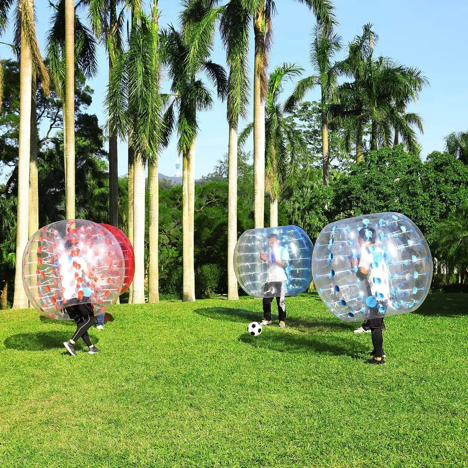 Pelota de fútbol inflable Zorb, pelota de impacto, parachoques de aire, Burbuja, fiesta deportiva, juego de construcción de liga, 1,5 m