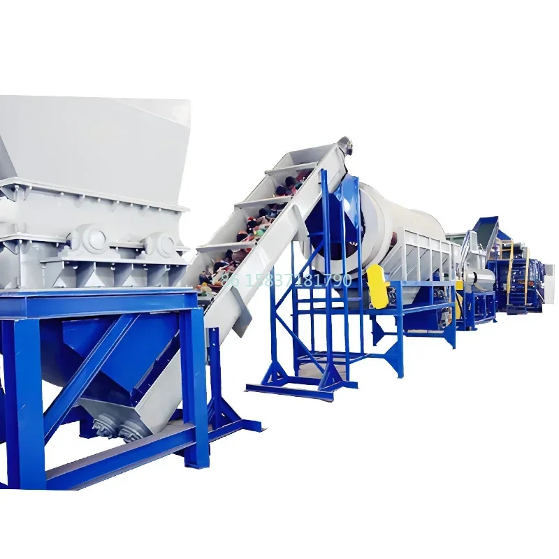 China Industrial Paper Shredder Machine Plastic Recycling Line Rubber Tire Shredding Recycling Magnetic Separation Shredder