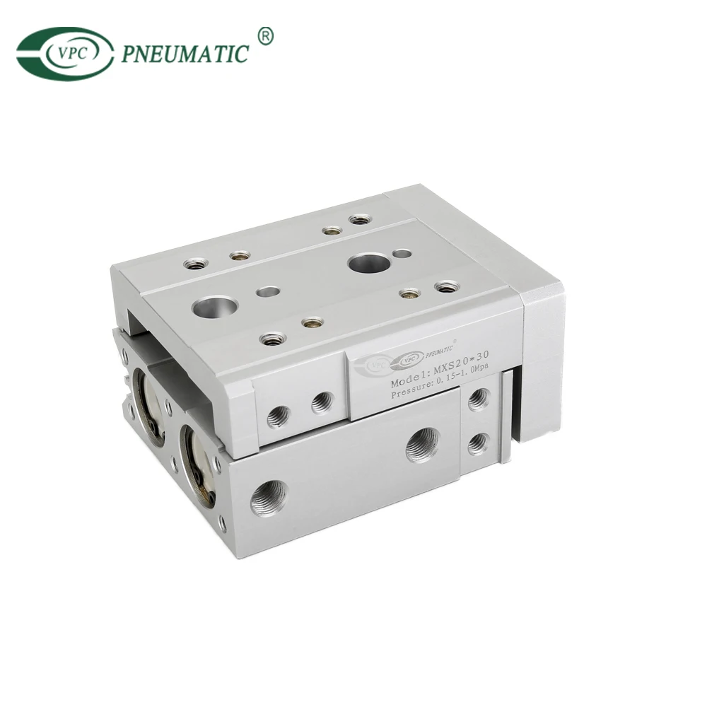 VPC Pneumatic MXS Series Aluminium Alloy Two Ends Slide Compact air Pneumatic Cylinder