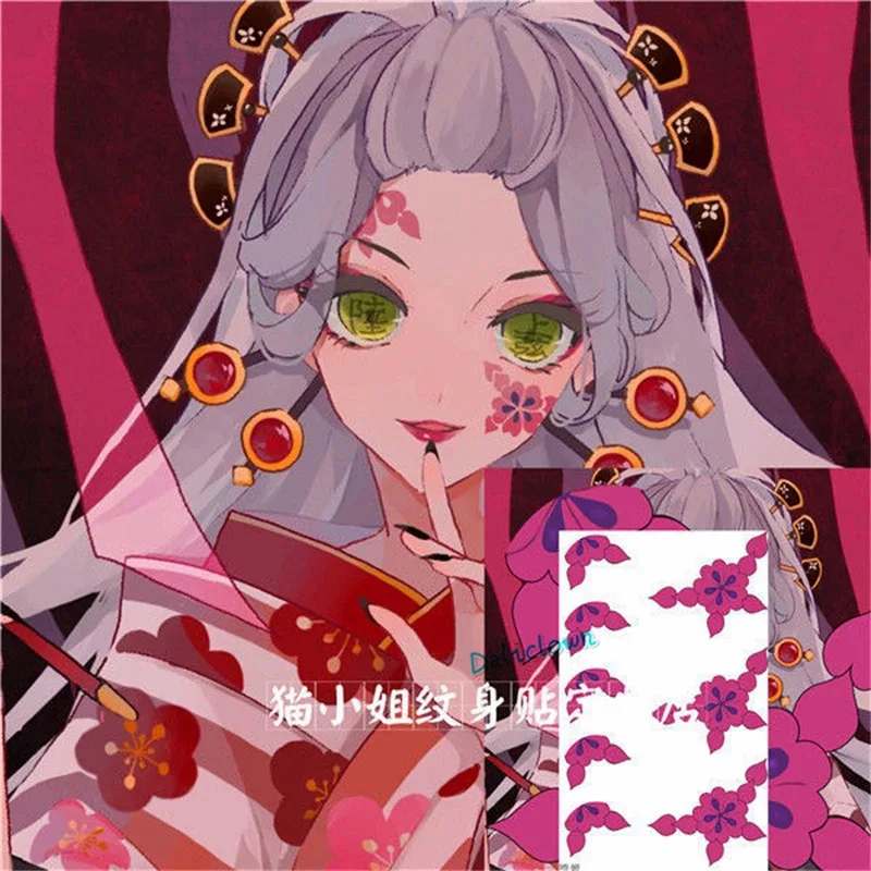 Seaon 2 Daki Costume Perni Per Capelli Parrucca Del Tatuaggio Anime Cosplay Upper Moon 6 Abito Kimono Sexy Vestito Da Partito Delle Donne sk;m1