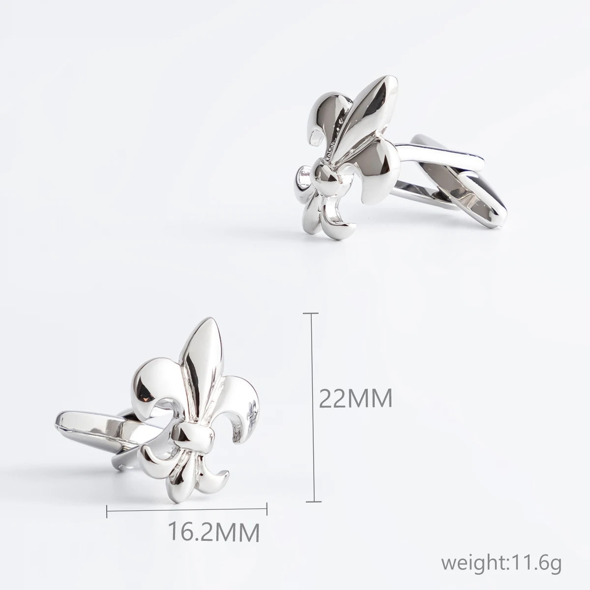 

Fashion Brass Metal Fleur De Lis Cuff links Gift Jewelry for Men