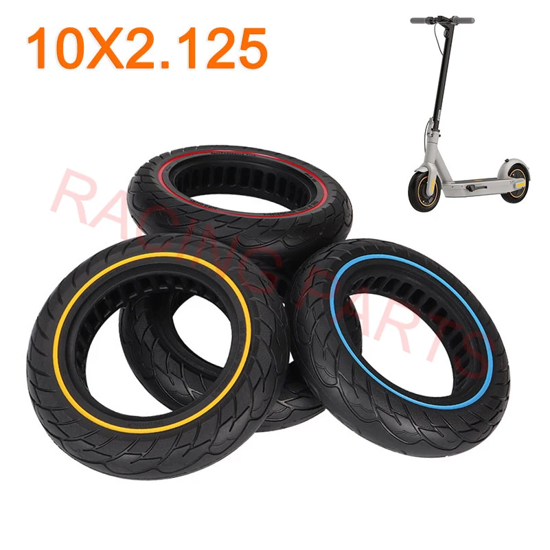 

10-дюймовая твердая шина для электрического скутера Xiaomi M365 Pro Pro2 1S 10x2,125, прочный резиновый бескамерный амортизатор, демпфирующее колесо