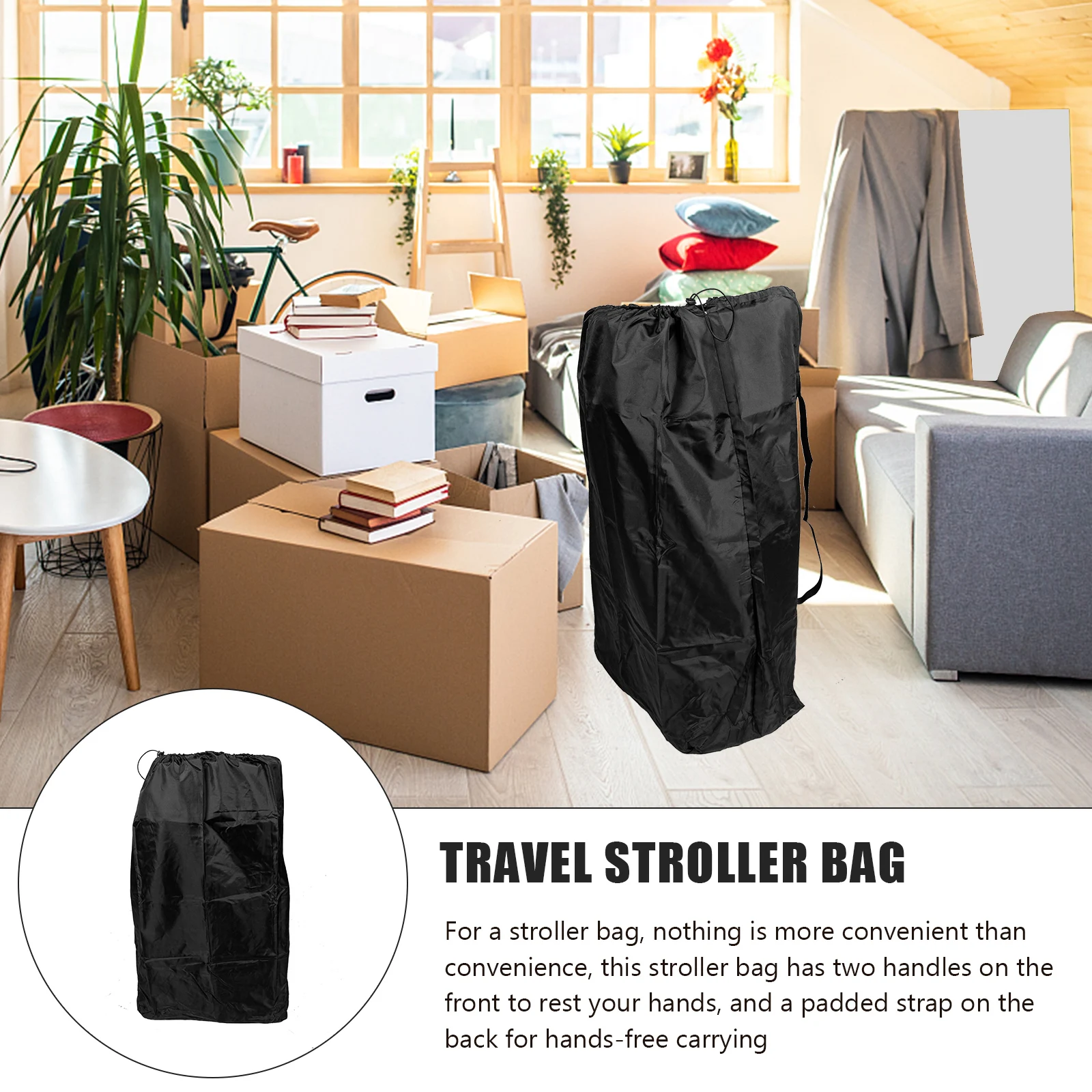 

ERINGOGO Stroller Padded Luggage Cover for Airport Gate Check Portable Pram Pushchair Airplane Train Car