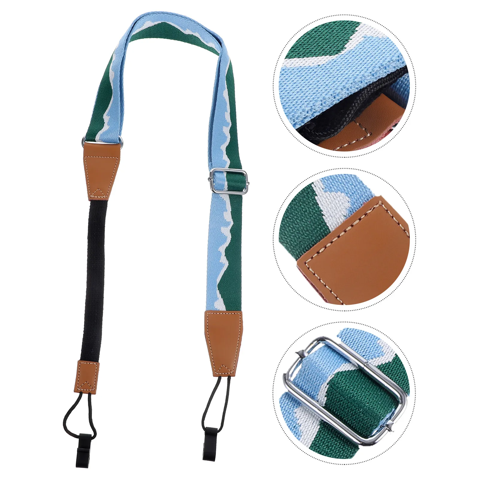 

Adjustable Guitar Strap Ukulele Instrument No Punching Soft Comfortable Replacement Belt For Performance Gift Guitar Accessory