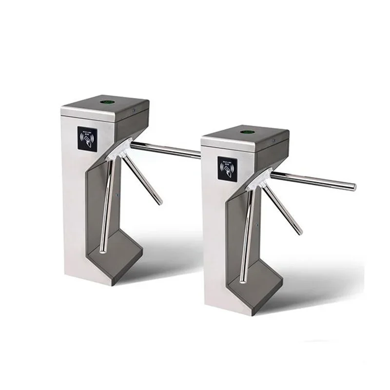 High Security Tripod Turnstile Gate Intelligent Access Control 304 Stainless Steel Pedestrian Swing Barrier