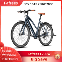 Fafrees F700W Electric Bike 36V 10Ah 360Wh 700*42C Fast Charging Lightweight City Trekking E-bike 9-Speed Hydraulic Disc Brakes