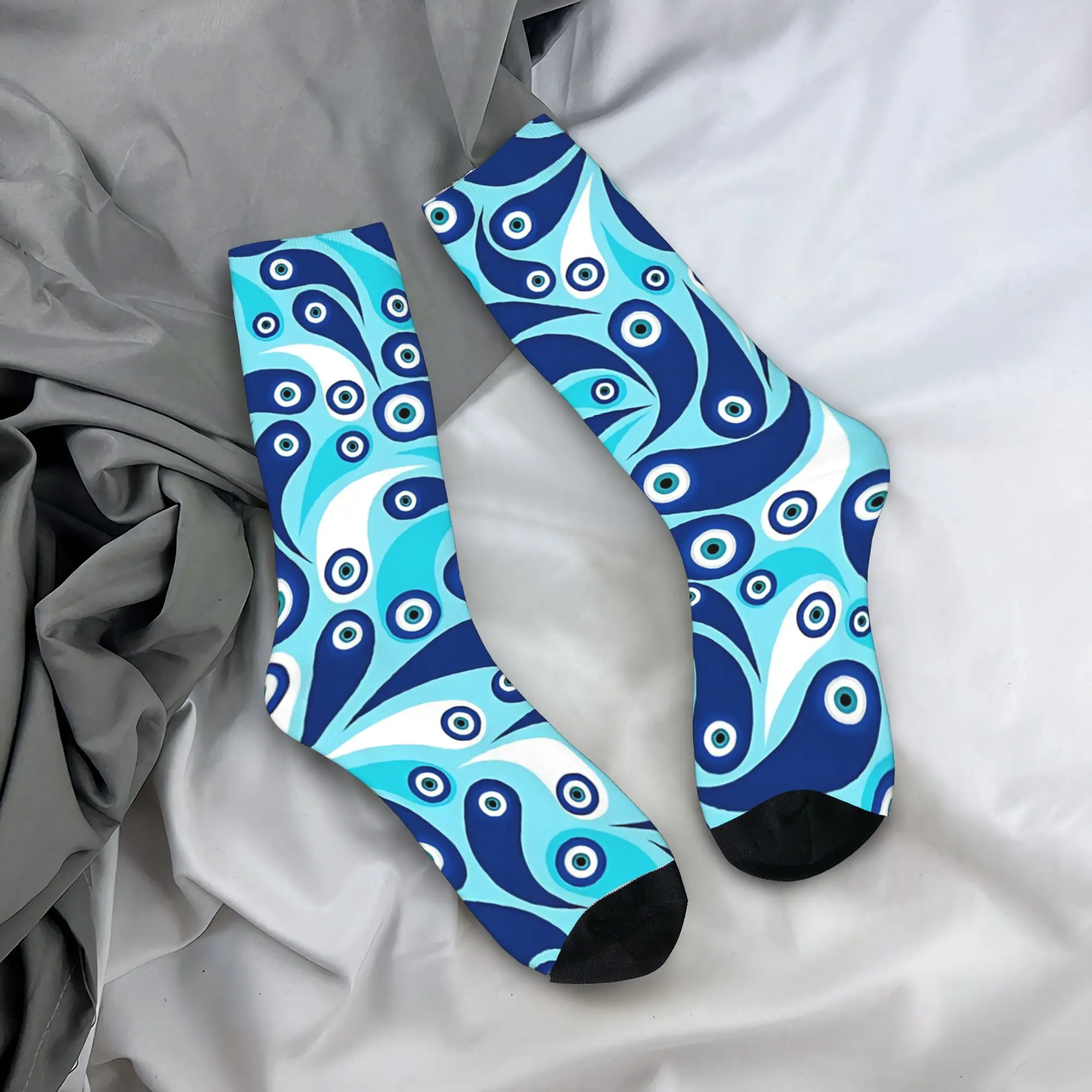 

Женские и мужские носки с узором «Пейсли» и амулетом «Назар», зимние дышащие носки для отдыха, графические носки для бега, антибактериальные носки