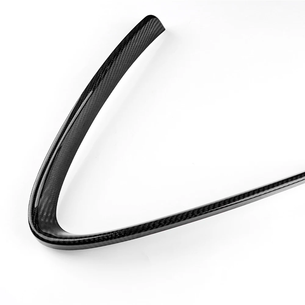 DOMEN Dry Carbon Fiber For Alfa Romeo Giulia 2017 2018 2019 2020 2021 2022 2023 Front Grill Decoration Frame V Shape Frame Acces image 3