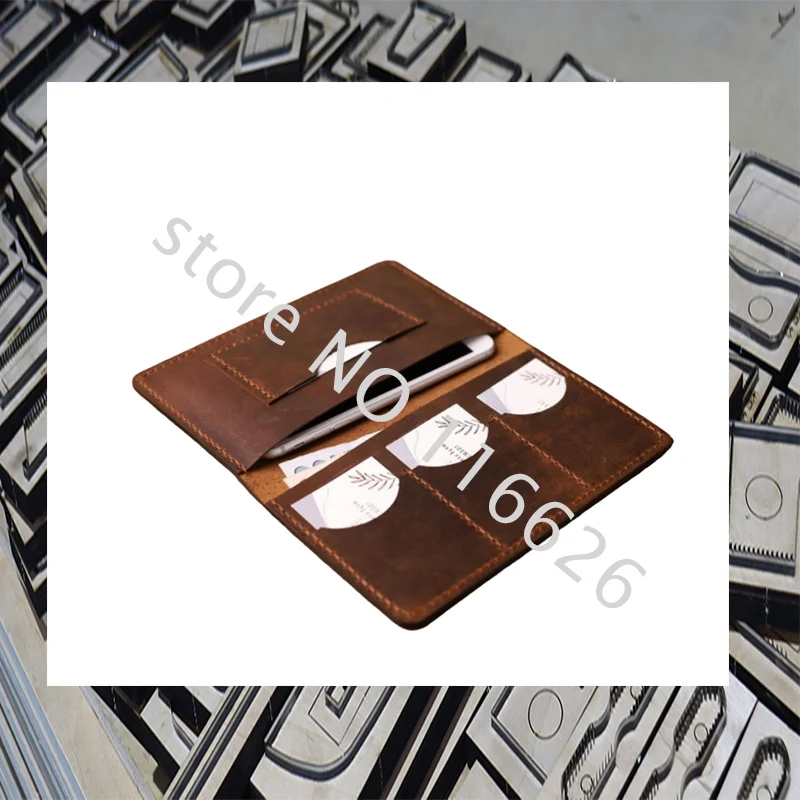 

Knife mold for DIY leather craft cellphone bag wallet cardholder cutting dies 19.5x11.4cm