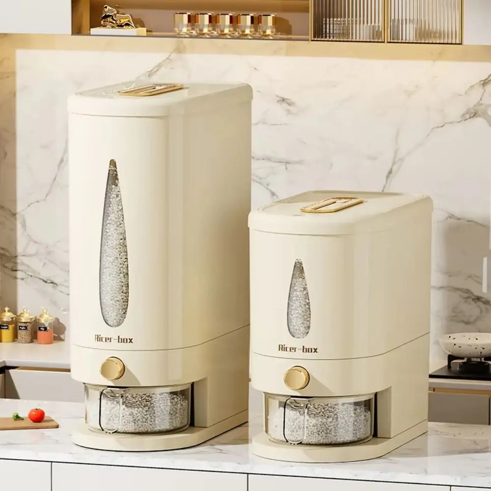 

5/10kg Kitchen Rice Storage Box Sealed BPA-Free Cereal Container Large Capacity Reusable Rice Storage Container Pantry Storage