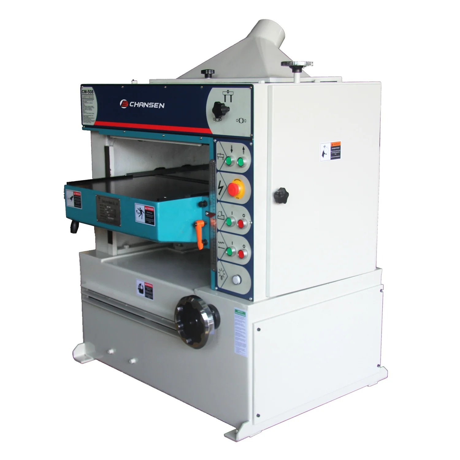 Chansen CM-609 24inch 10HP High-Accuracy Industrial Wood Planer Thicknesser with 4 HSS Straight Blades