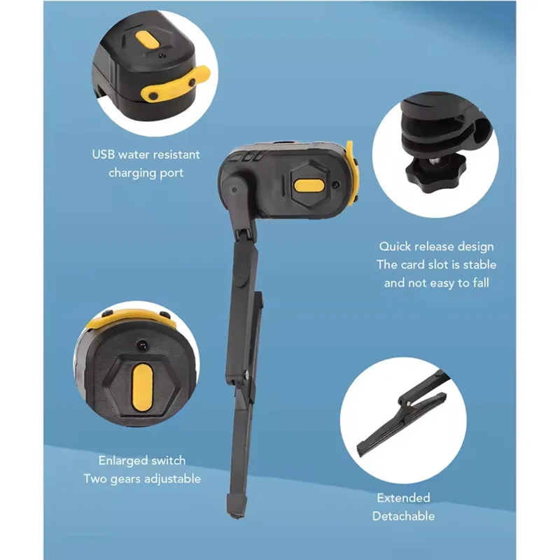 

A99F-Universal Motorcycle Windscreen Wiper 170 Degree Water Proof Design For Electric Motorcycles