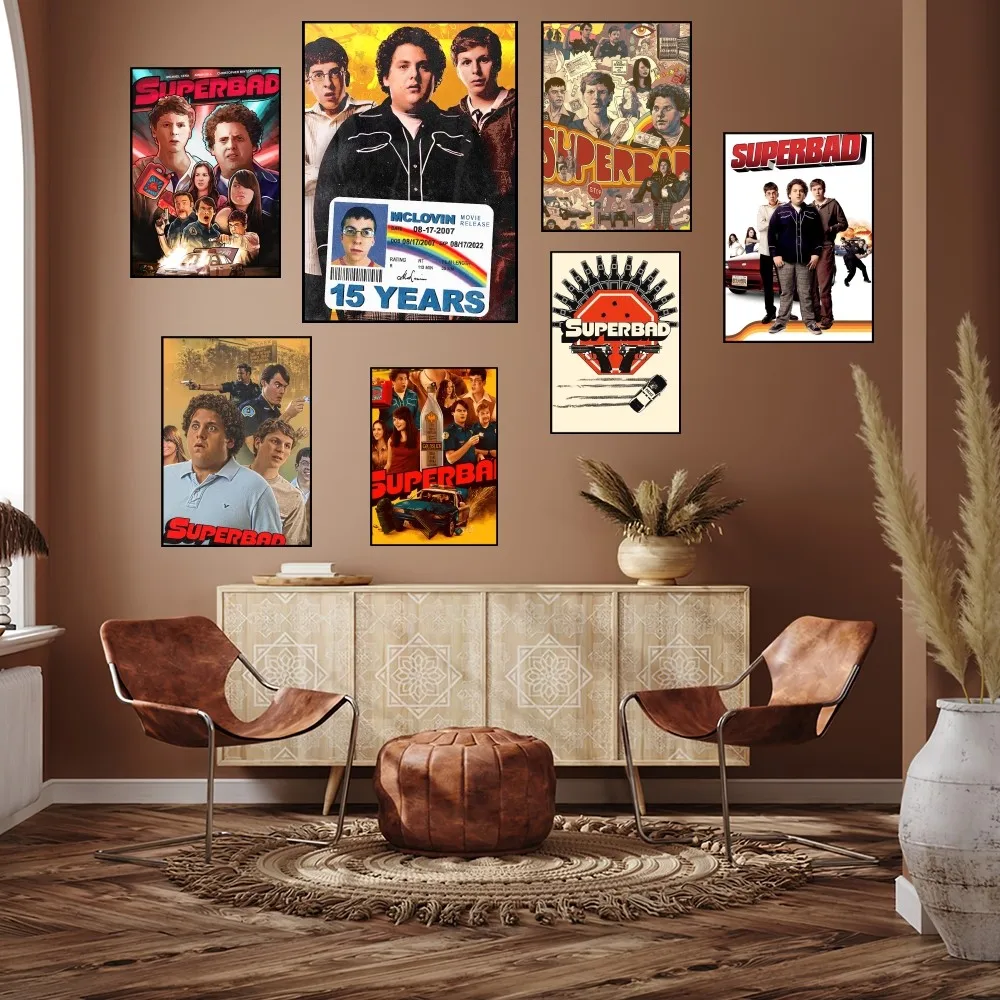 Film Superbad Youth Poster Prints Wall Painting Bedroom Living Room Decoration Office Small