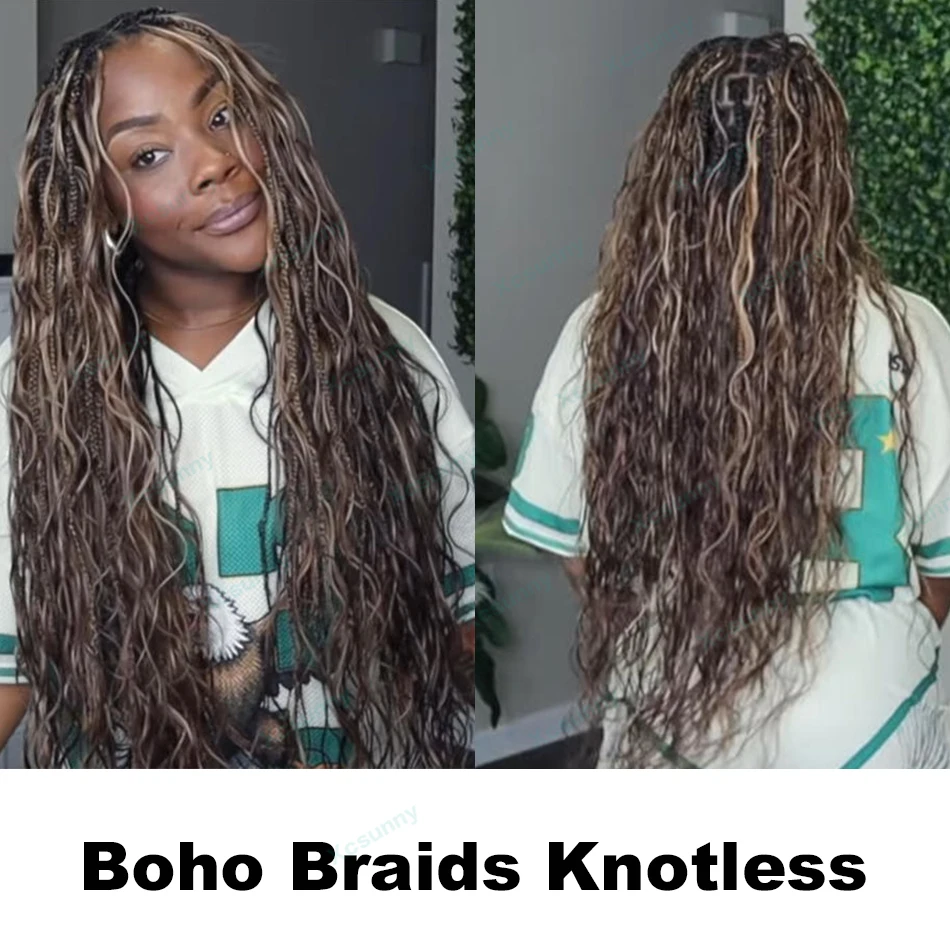 Body Wave Bulk Human Hair For Boho Braids Extensions Color 4 27 30 Bulk Human Hair For Braiding Knotless Double Drawn Bundles