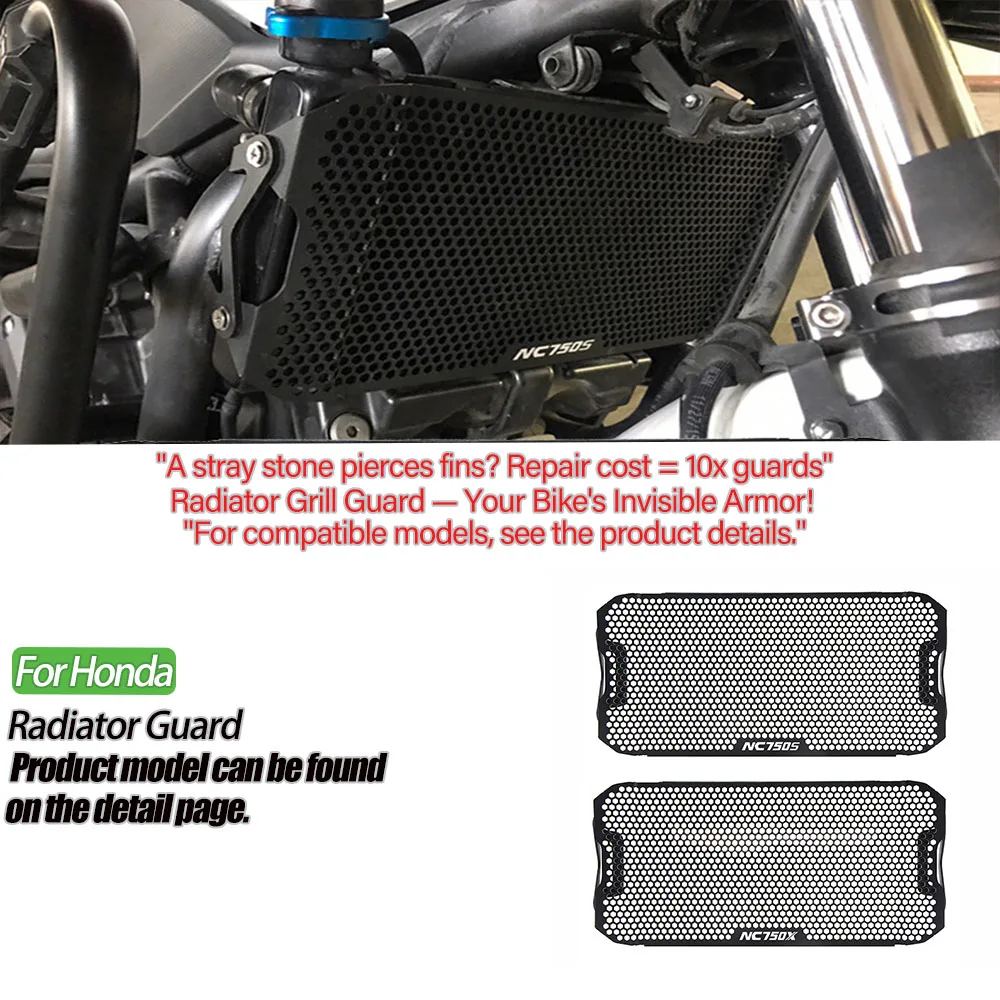 

Motorcycle NC 750X 750S 750X Radiator Guard Protector Grille Grill Cover For HONDA NC750S NC750X NC700N 700N NC700X 2013-2021