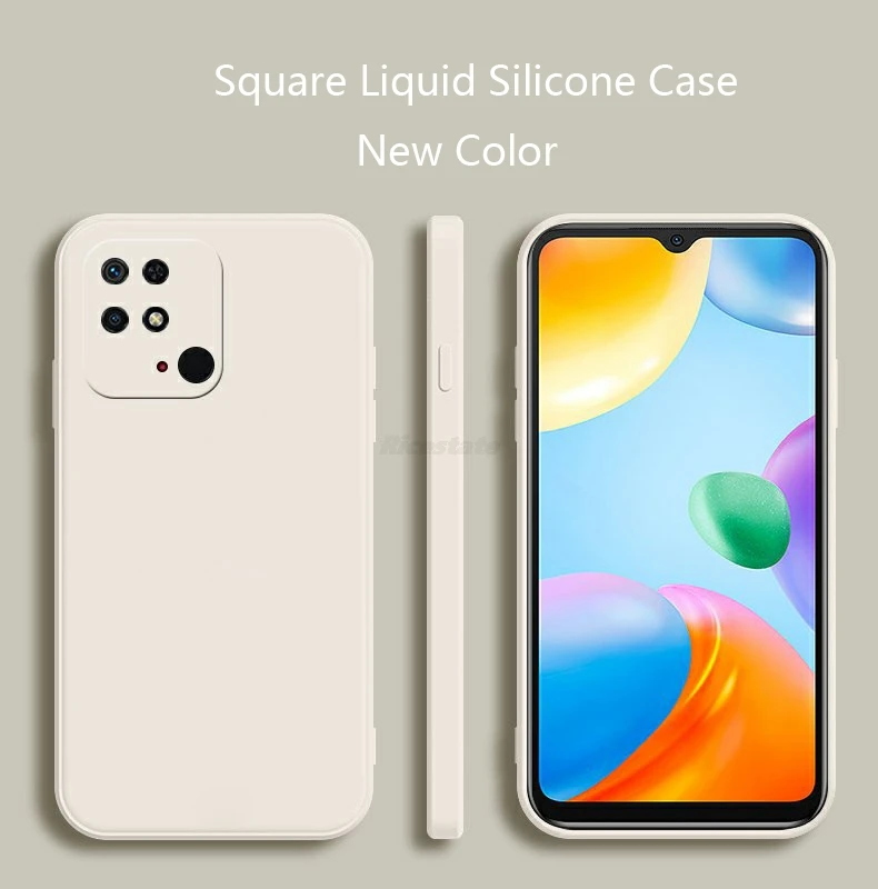 Flüssigkeit Silikon Fall für Xiaomi Poco X6 Pro Abdeckung Matte Für POCO X3 X4 X5 X6 X7 M6 M7 Pro C55 C65 C75 Weiche Procect Abdeckung Fundas – Detail 2