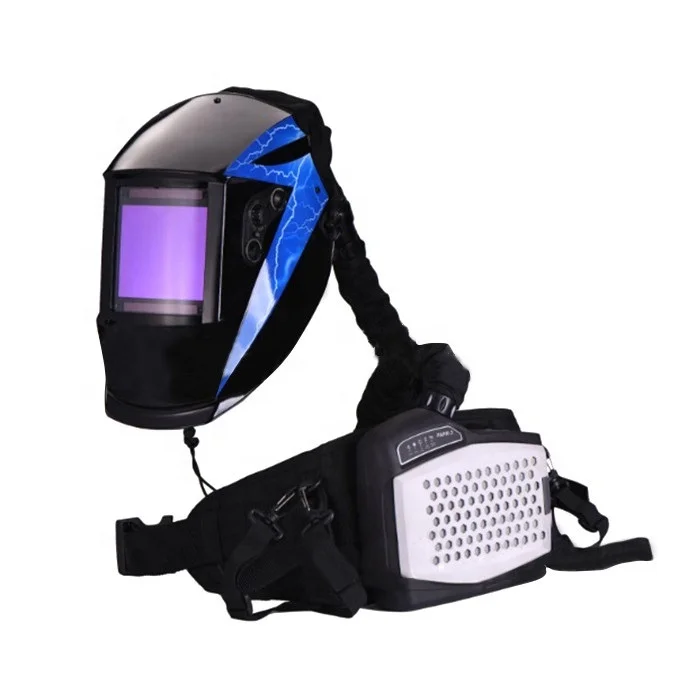 

High quality Powered air purifying welder face shield Welding mask Respirator welding Helmet with air fed filter ventilation