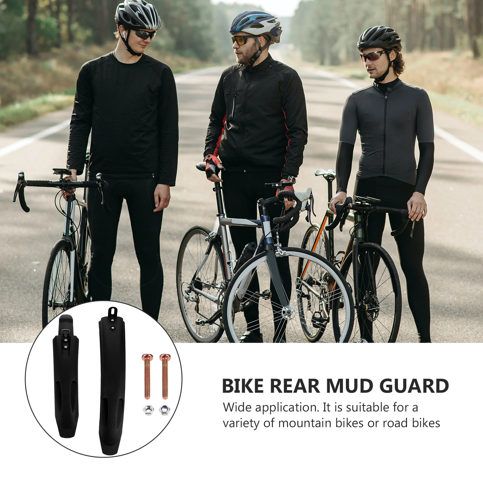 

2pcs 14/16/18-Inch Universal Bike Mudguard Durable Front Rear Fender For Mountain Road Bikes Cycling Accessories Mud Guard For