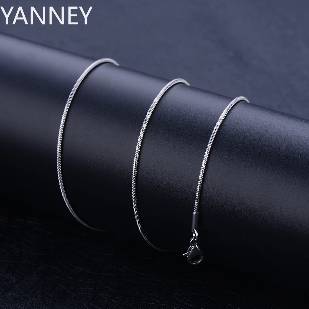 Wholesale width 1MM 925 Sterling Silver 16-30 Inches Snake Chain Necklace For Women Men Fashion Gift Jewelry Fit Pendant