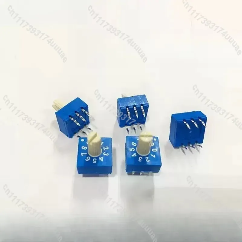 ERD210RSZ 10-Bit Rotary Encoder Switch 0-9 Digital Position Selector with Handle for Industrial Control Panel Equipment
