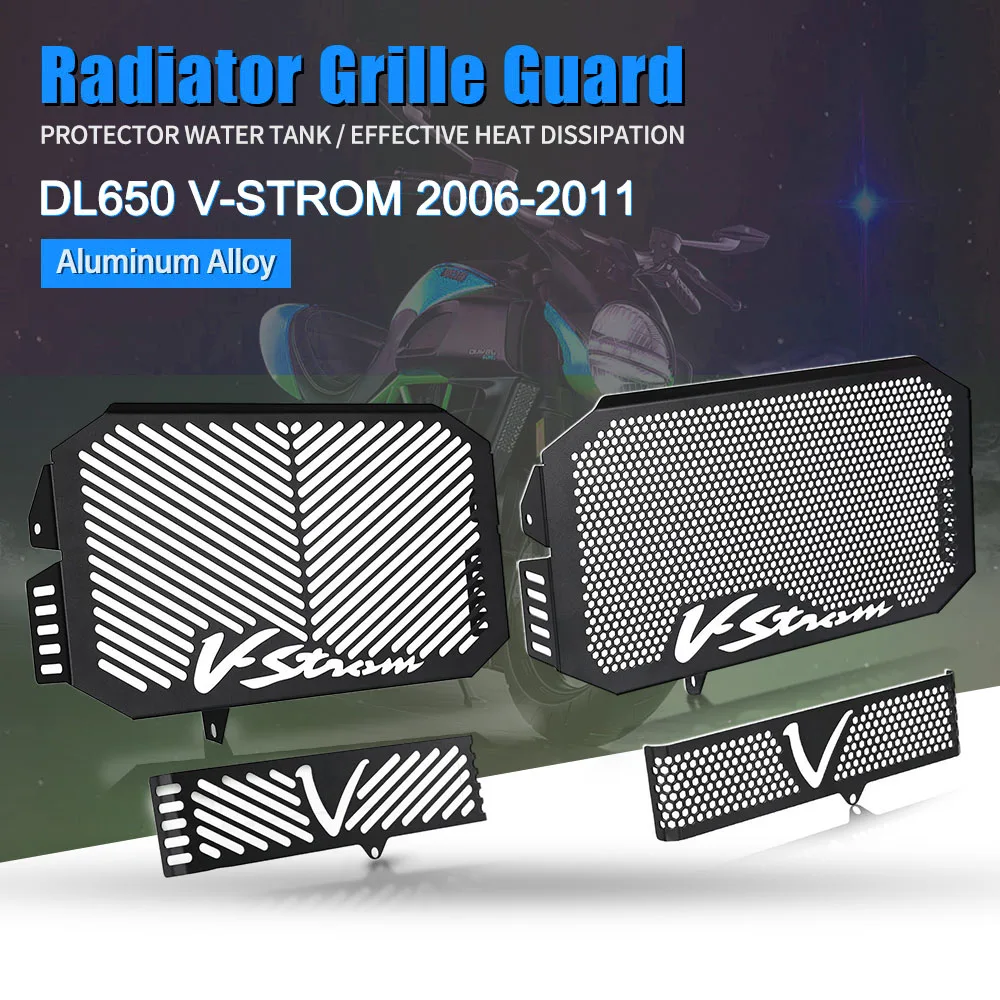 

For Suzuki V-STORM DL 650 VSTORM DL650 2004-2011 2010 2009 2008 2007 Motorcycle Radiator Guard Oli Cooler Protector Grille Cover