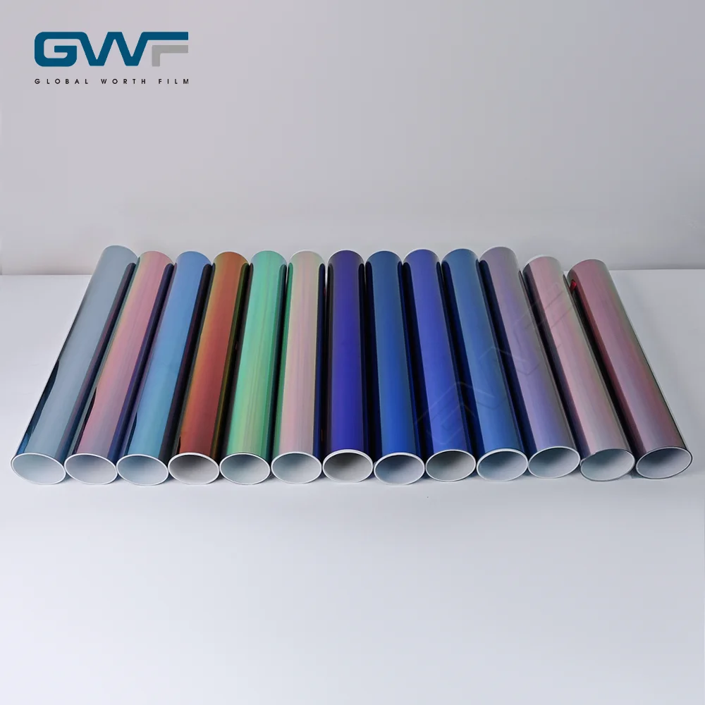 ATV Blue Purple Chameleon Photochromic Window Tint Film High Heat Rejection UV Block Solar Car Window Glass Tint