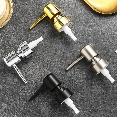 비누 펌프 헤드 ABS 로션 펌프 헤드 28 스레드 목욕 병 프레스 노즐 욕실 로션 샴푸 액체 비누 디스펜서 헤드