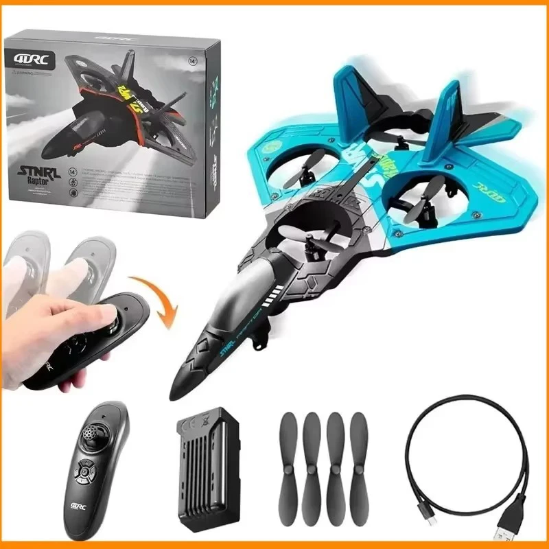 4drc V17 Rc Plane 2.4g Radio Control Fighter Hobby Plane Glider Airplane Epp Foam Remote Control Airplane Rc Drone Kids Toys