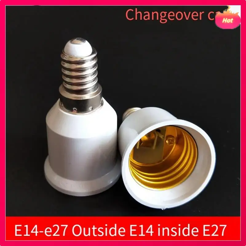50PCS Lamp Bulb Socket Converter Easy Installation Convenient Simple And Hassle-Free Installation E14 To E27 Adapter Durable