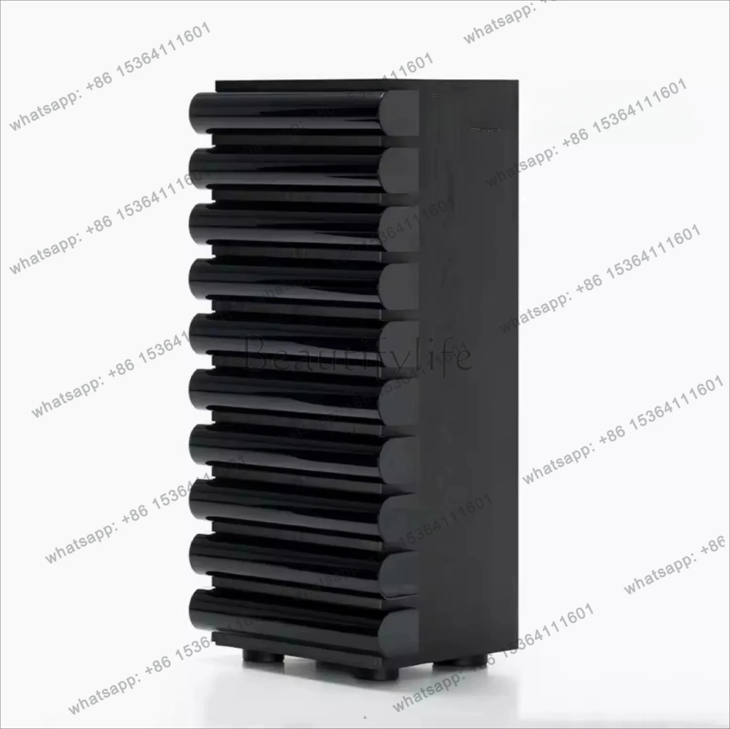 

Designer chest art storage cabinet bedroom solid wood drawer locker villa three bucket cabinet