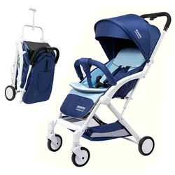 Baby Stroller Ultra-lightweight Portable Four-wheeled Stroller Can Lie Down Can Sit Can Boarding Newborn Baby Travel Stroller