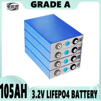 new 3.2V 105AH 4000cycles Lifepo4 Battery Cell  Grade A Deep Cycle 12V 24V 48V EV Boats Golf Cart Home Solar Storage System