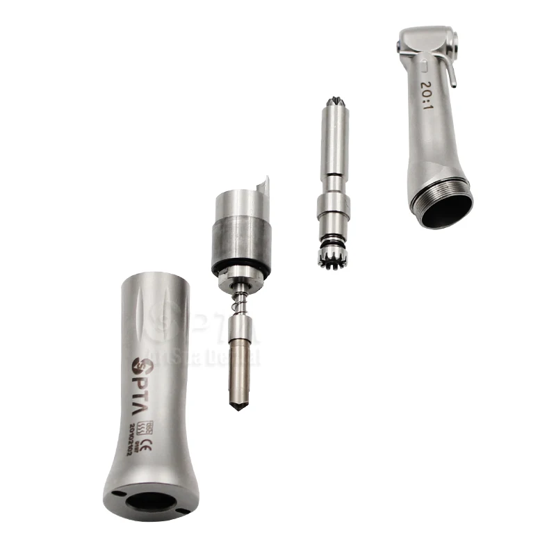 SPTA Dental 20:1 Low Speed  Implant Contra Angle Push Button Contra Angle Low Speed Air Handpiece Without Light