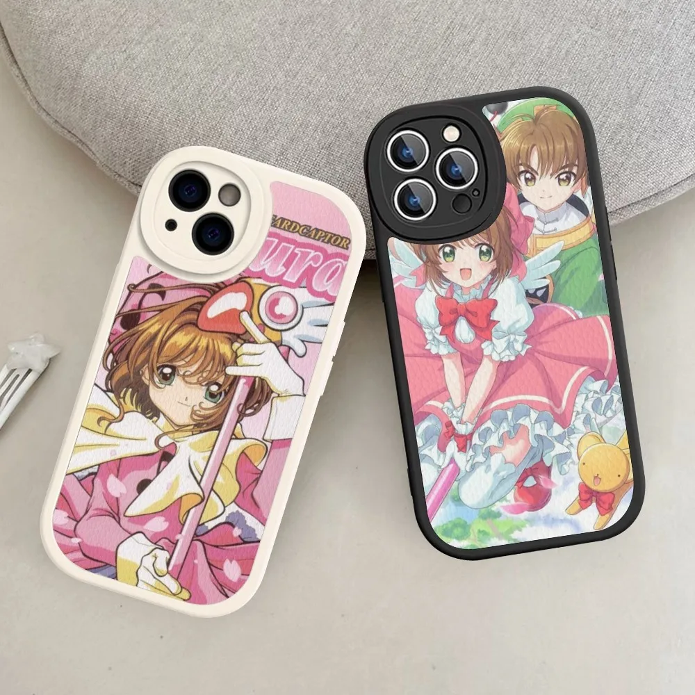 Card Captor Sakuras Anime Phone Case Hard Leather For iPhone 14 13 12 Mini 11 14 Pro Max Xs X Xr 7 8 Plus Fundas