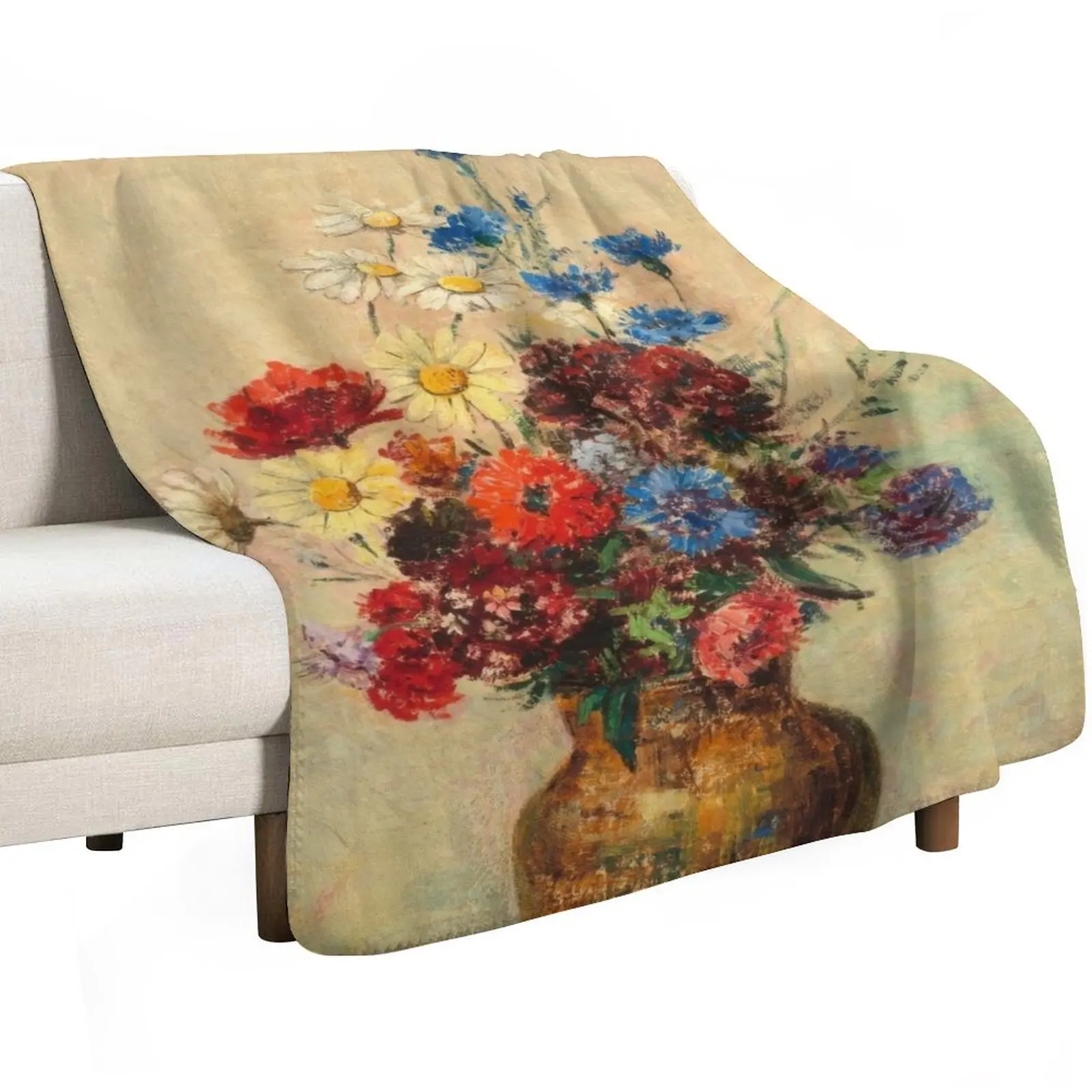 artist odilon redon, odilon redon paintings, painter odilon redon, redon art, redon artwork Throw Blanket Furrys Quilt Blankets