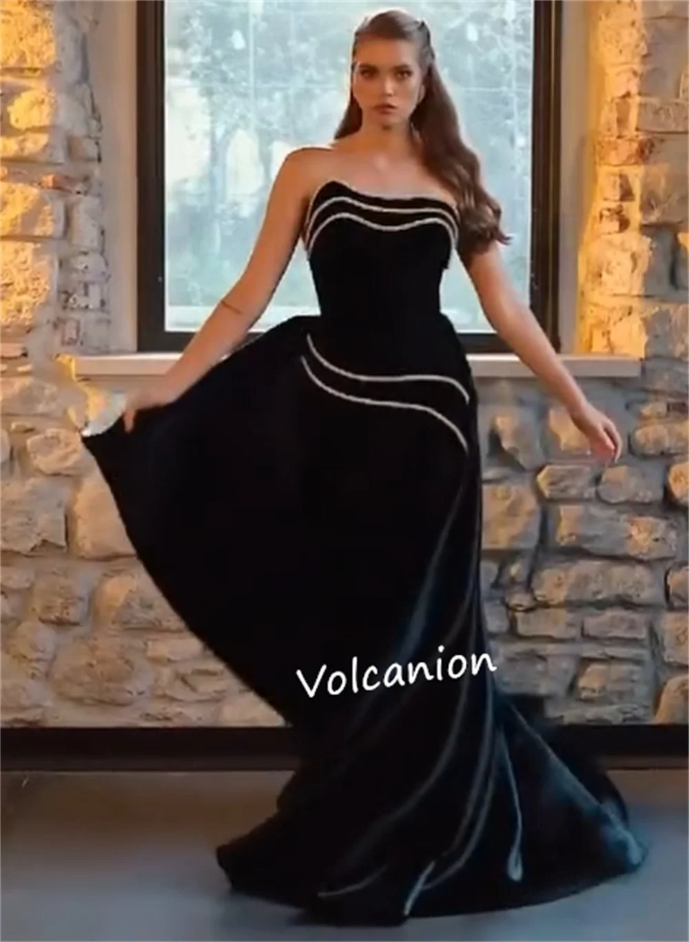 Длинные платья трапециевидной формы без бретелек с рюшами Charmeuse по индивидуальному заказу, для выпускного вечера, простые элегантные одинаковые платья