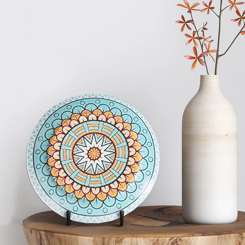 

4Pcs Iron Display Racks Metal Plate Stands Book Display Stand Easel Decorative Rack for Living Room Office Kitchen