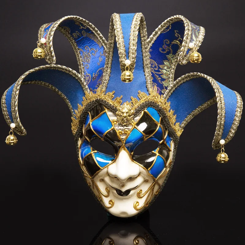 Venetian Comedy Mask Exquisite Decoration Jester Masks for Party Holloween